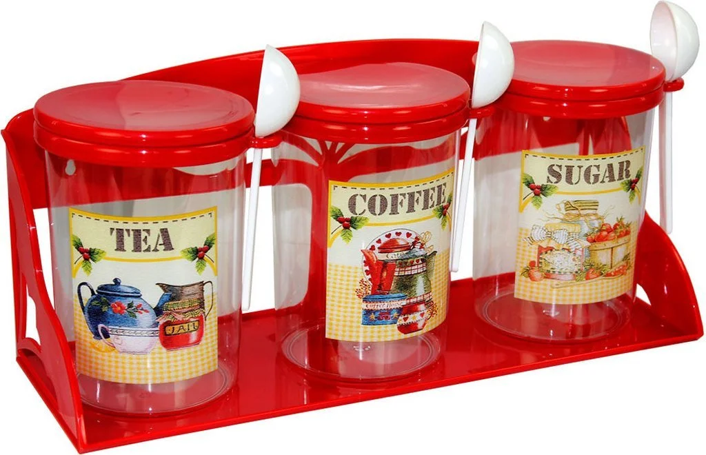 АЛЬТЕРНАТИВА Набор ёмкостей на полке 1,0 л. Ассорти М 1180 микс