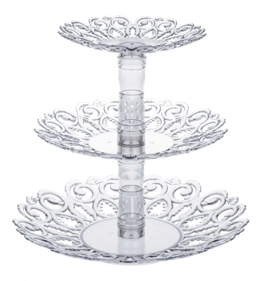 АЛЬТЕРНАТИВА Ваза для фруктов Мелодия М 6406 прозрачный