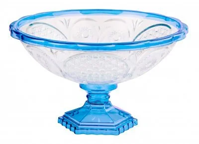 АЛЬТЕРНАТИВА Ваза для фруктов Хрусталь М 4660 прозрачно-синий