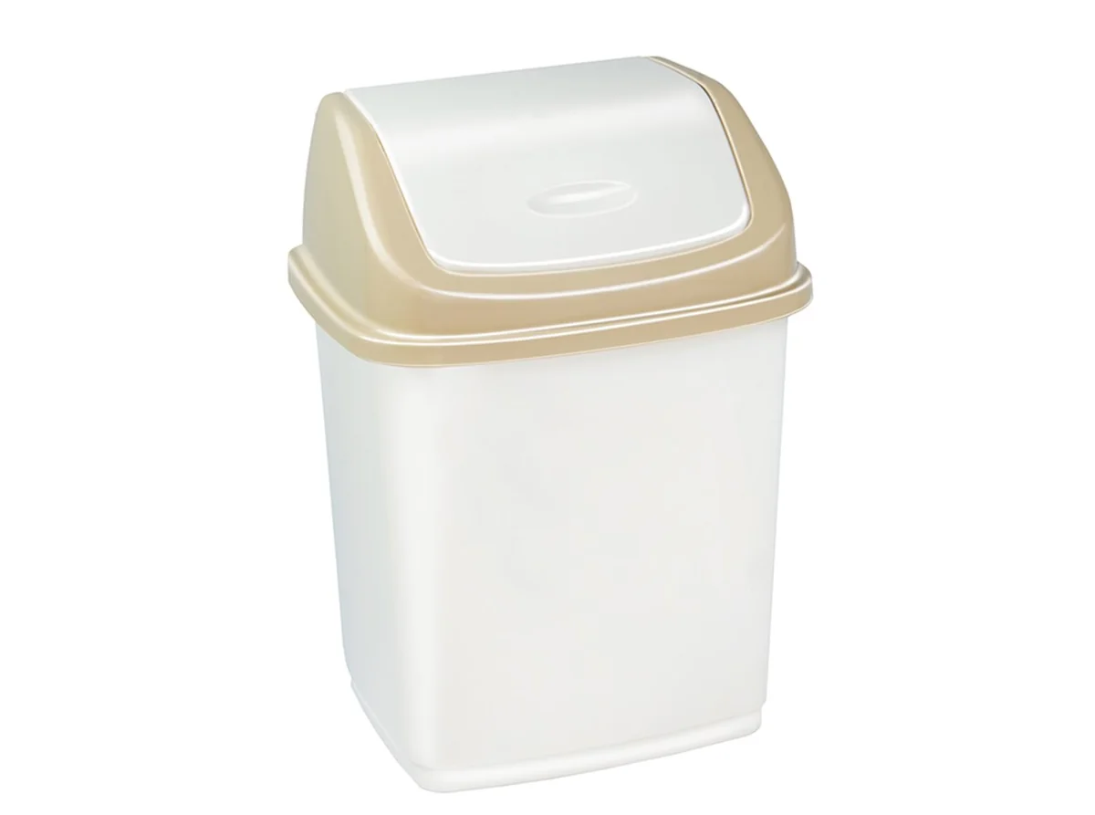 ЭЛЬФПЛАСТ Ведро для мусора 18,0 л. Ромашка 058 микс