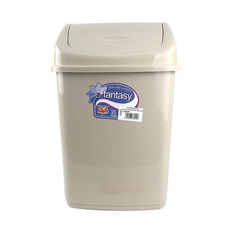 DD STYLE Ведро для мусора 18,0 л. Фантазия 09403 песочный