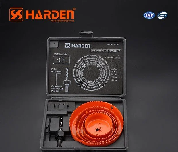 HARDEN Коронки по дереву в кейсе 8пр. 610545