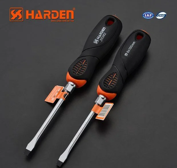 HARDEN Профессиональная усиленная шлицевая отвертка 5х100мм 550381