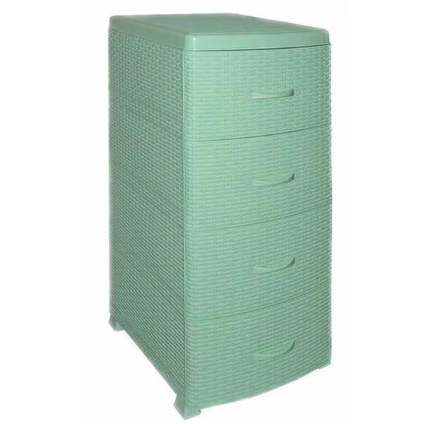 ВИОЛЕТ Комод 4 секции Ротанг фисташковый 0357/18