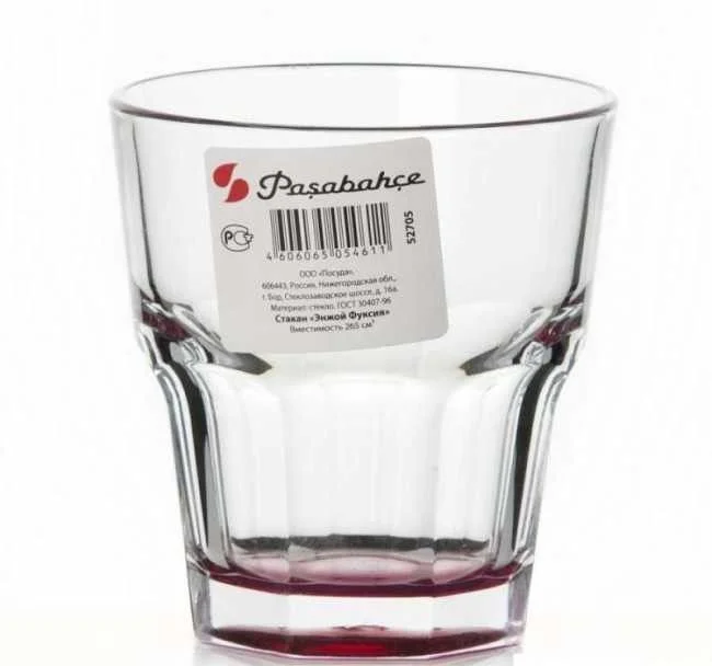 PASABAHCE Cтакан 265 мл. ENJOY FUCHSIA 52705 SLBD9