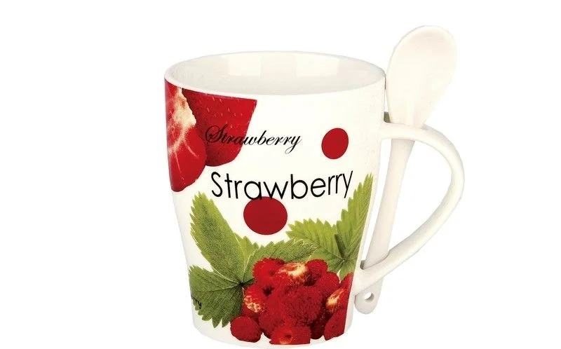 КОРАЛЛ Кружка 340 мл. Клубника B202-A05706
