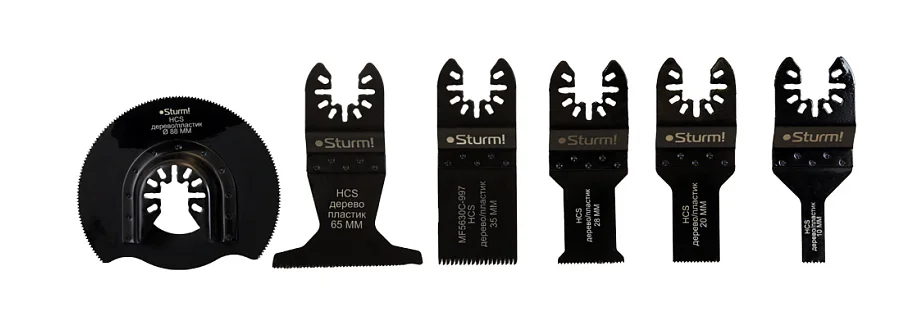 Sturm Набор насадок для МФИ, 6 шт, по дереву, MF5630C-SET-W1