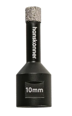 Hanskonner Коронка алмазная для УШМ, tilepro, 10 мм, вакуумн. Спекание алмазов, H1055-10-10
