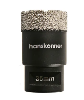 Hanskonner Коронка алмазная для УШМ, tilepro, 35 мм, вакуумн. Спекание алмазов, H1055-10-35