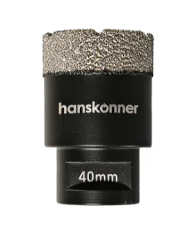 Hanskonner Коронка алмазная для УШМ, tilepro, 40 мм, вакуумн. Спекание алмазов, H1055-10-40