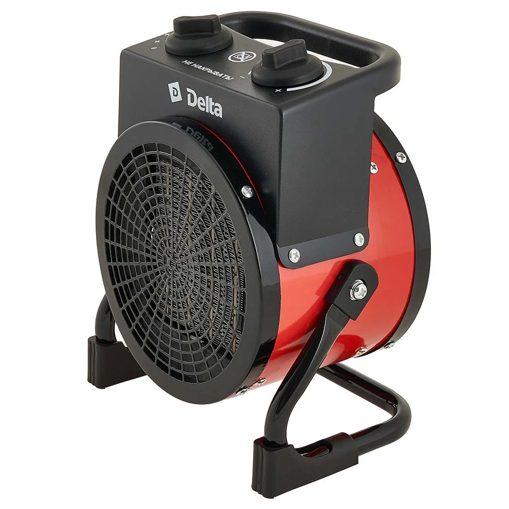 DELTA Тепловая пушка электрическая 3000 Вт D-90/3 красная с черным
