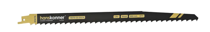 Hanskonner Полотно для сабельной пилы по древесине 300/8,5мм H9019-03-S1617K