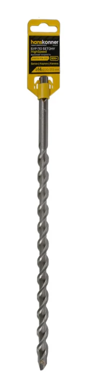 Hanskonner Бур SDS+14х310 HIGH SPEED плоский резец U спираль H9019-F14-310