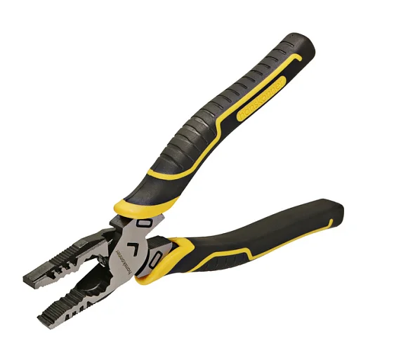 Hanskonner Пассатижи 175мм, эксц. шарнир,+30% к силе реза, TPR рукоятки, HK1020-02-1-175