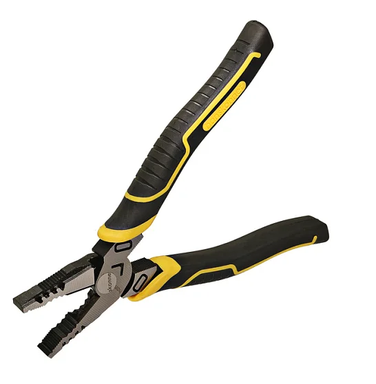 Hanskonner Пассатижи 200мм, эксц. шарнир,+30% к силе реза, TPR рукоятки, HK1020-02-1-200