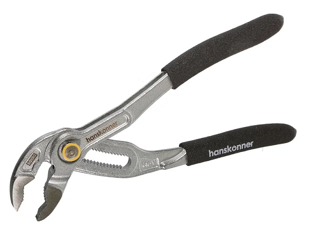 Hanskonner Клещи переставные 175мм, CrV, кнопочный шарнир, зев 42мм HK1020-06-A175