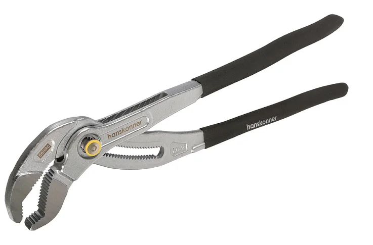 Hanskonner Клещи переставные 400мм, CrV, кнопочный шарнир, зев 90мм, HK1020-06-A400
