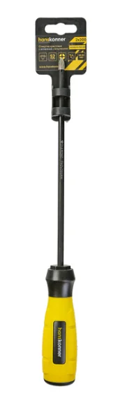 Hanskonner Отвертка крестовая 2x200 АЛМАЗН. НАКОНЕЧ, твердость 59 HRC, S2, HK1040-16-PH2-200