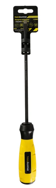Hanskonner Отвертка шлицевая 6x200 АЛМАЗН. НАКОНЕЧ, твердость 59 HRC, S2, HK1040-16-SL6-200