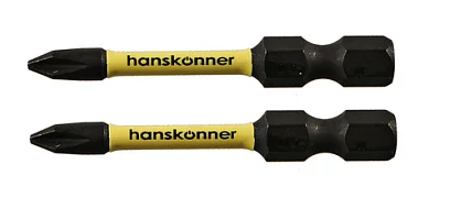 Hanskonner Биты PH1x50мм, ImpactPower, торсионные, 2шт, HPH1-50-2T