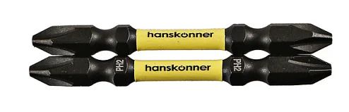 Hanskonner Биты PH2x65мм, ImpactPower, двусторон., торсионные, 2шт, HPH2-65DT