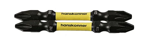 Hanskonner Биты PH2PZ2x65мм, ImpactPower, двуст., торсионные, 2шт, HPH2PZ2-65DT