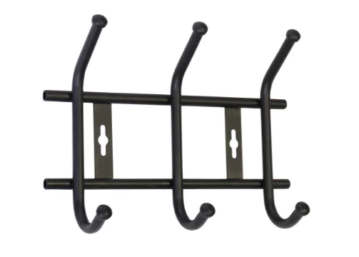 НИКА Вешалка настенная ВНТ3М/Ч матовый черный