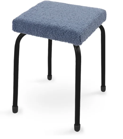 НИКА Табурет с квадратным сиденьем Haushalt HT6-Б/С серо-синий