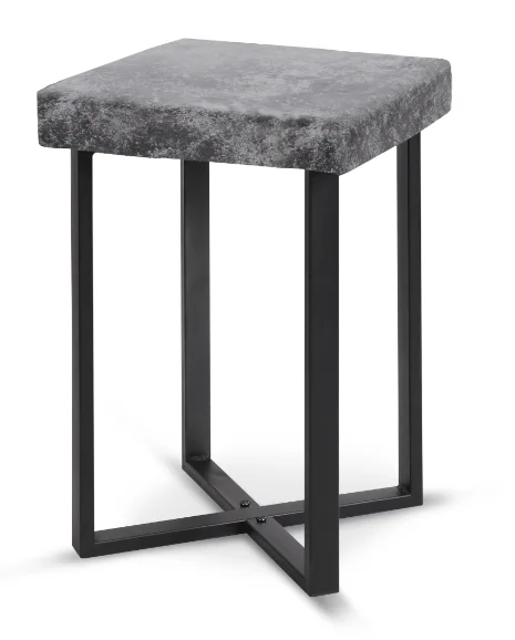 НИКА Табурет с квадратным сиденьем разборный Haushalt HT5-В/ГР графит