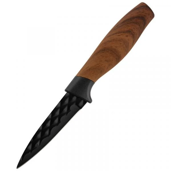 MALLONY Нож с рукояткой софт-тач TRONTO для овощей, фактурное лезвие, 8,9 см 110646-SK