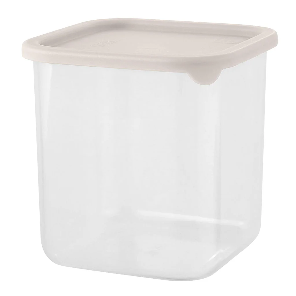 DELTA Банка для сыпучих продуктов Sugar&Spice Vanilla 0,8 л, квадратная, с гибкой крышкой SE168410005 латте