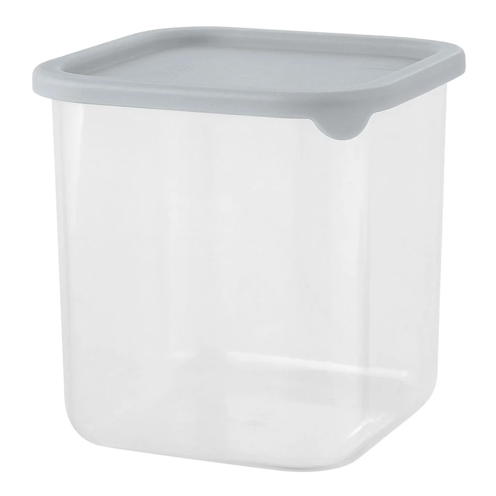 DELTA Банка для сыпучих продуктов Sugar&Spice Vanilla 0,8 л, квадратная, с гибкой крышкой SE168410025 трюфель