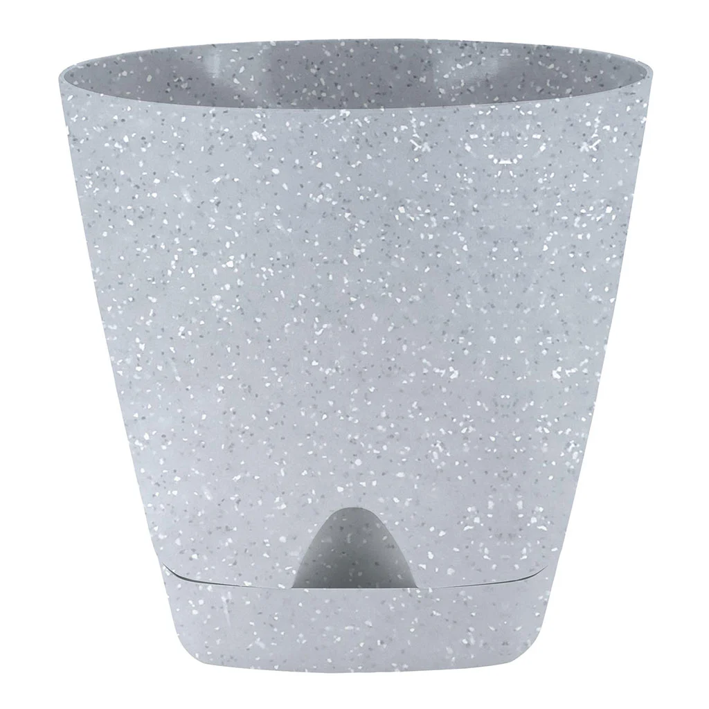 Delta Горшок для цветов InGreen AMSTERDAM 250 мм, 8 л с прикорневым поливом IG630210025 светлый камень