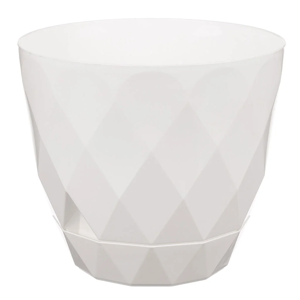 Delta Горшок для цветов "Laurel" 145 мм, 1,3 л с поддоном (белый) 221610829/01