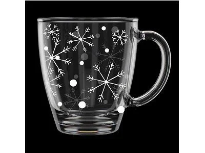 DELTA Кружка для чая 350 мл Снегопад 2025-Г