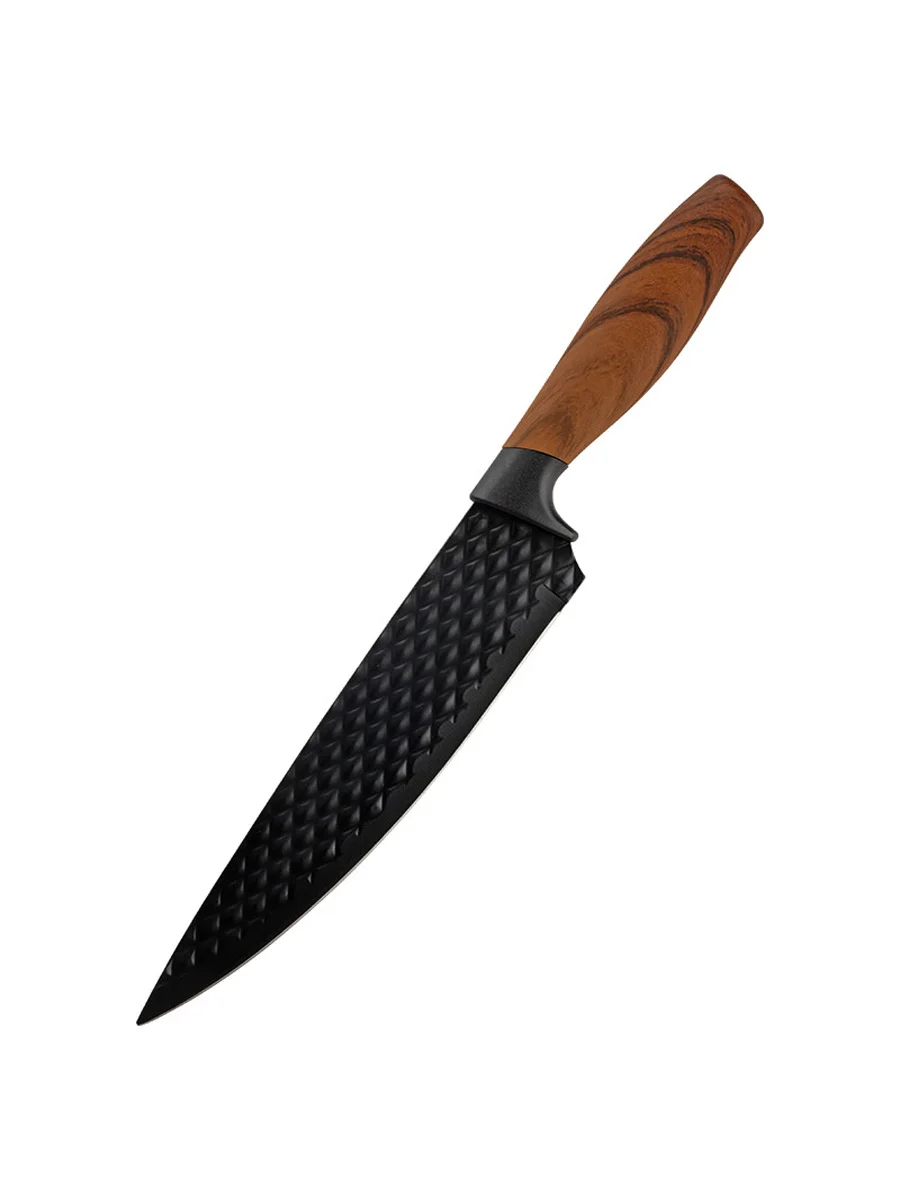 MALLONY Нож с рукояткой софт-тач TRONTO поварской, фактурное лезвие, 20 см 110640-SK