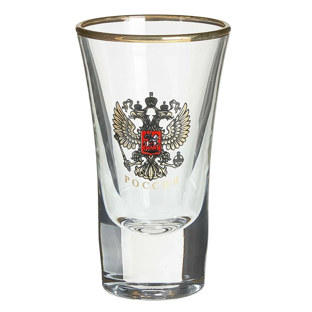 ДЕКОСТЕК Стакан 50 мл 6 штук "Герб России" 1088-ГЗ4