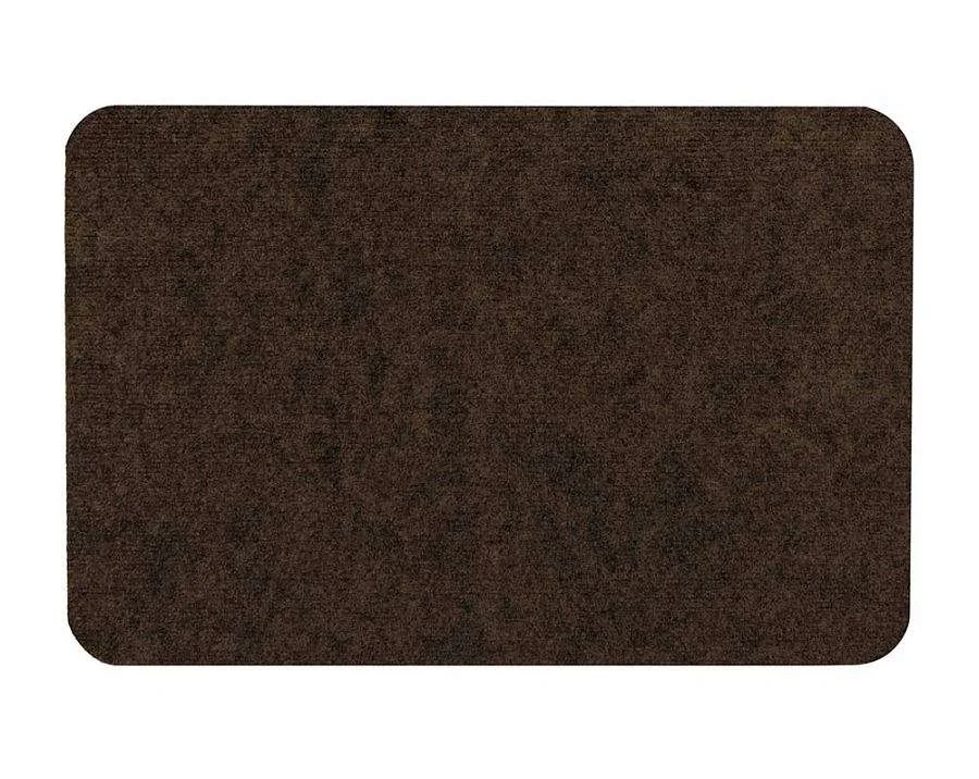 Vortex Коврик 50*80 см SLIM КОРИЧНЕВЫЙ влаговпитывающий ребристый без борта, подложка tpr 24387