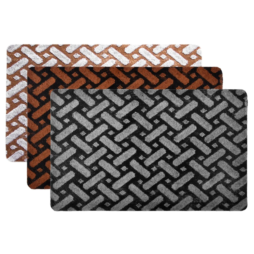 Vortex Коврик 50*80 см SIESTA придверный влаговпитывающий без подложки 22392 микс