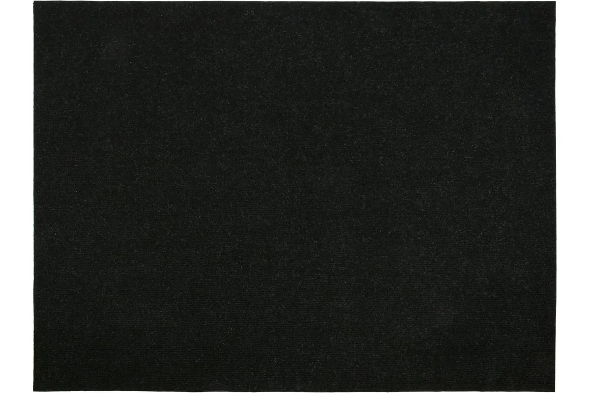 Vortex Коврик 120*150 см NICE ЧЕРНЫЙ влаговпитывающий ребристый без борта, подложка пвх 24398