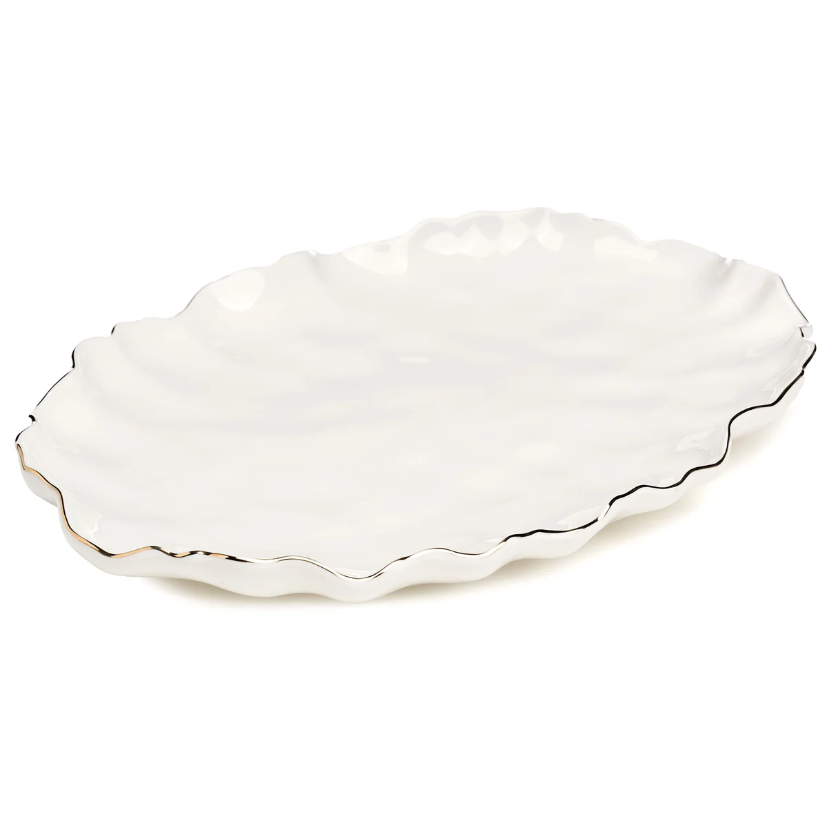 Lefard Блюдо овальное CHARM 30,5*21*3 см с золотой линией 779-364