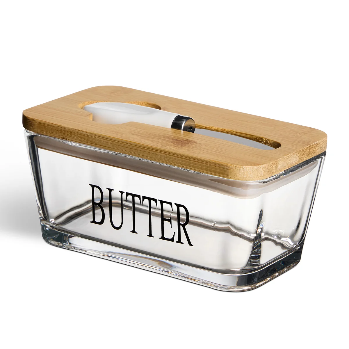 Lefard Масленка с деревянной крышкой и ножом для масла NATIVE 16*9*8,5 см 761-188