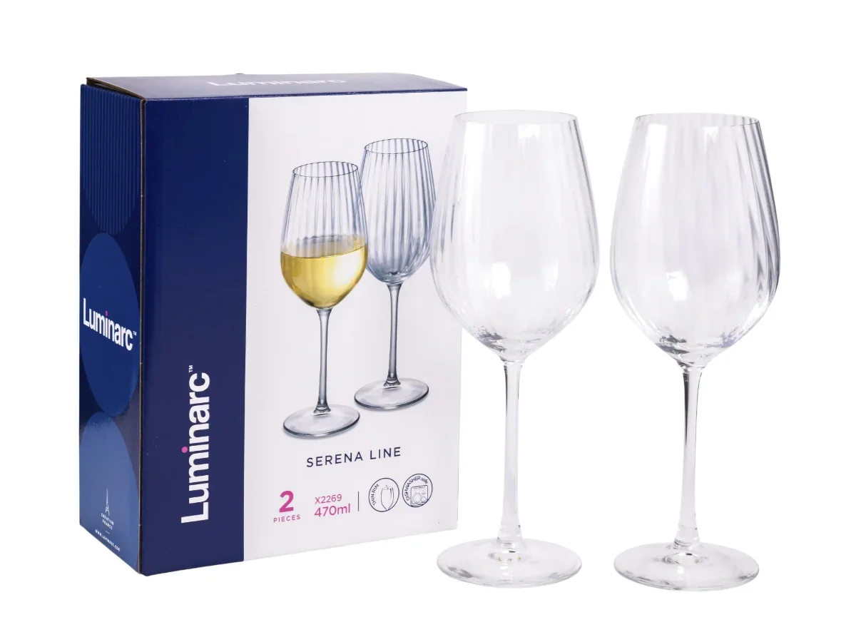 LUMINARC Набор бокалов для вина SERENA LINE 2шт 470мл X2269