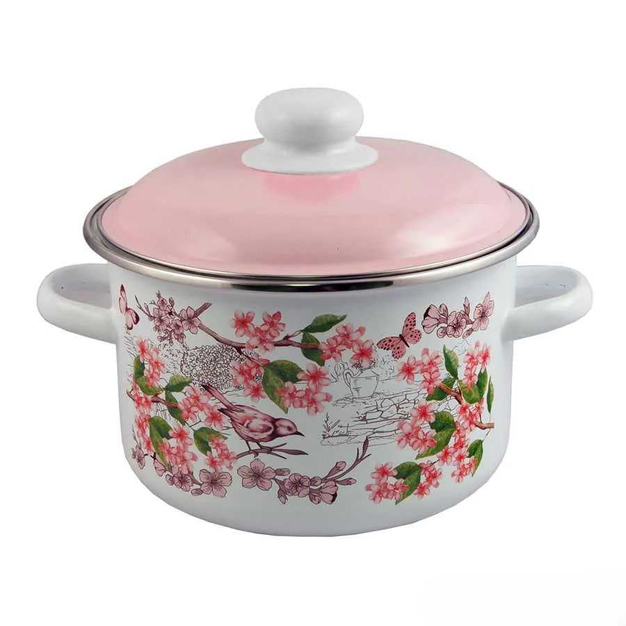 Appetite Кастрюля эмал цил Bird 4,0л 6RD201M