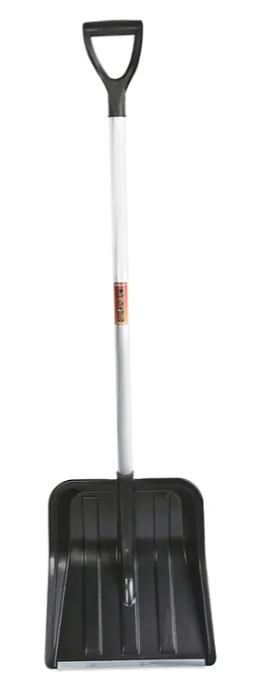 Sturm Лопата снегоуборочная 41х45 см, морозостойкий пластик, алюминевый черенок 3010-15-16