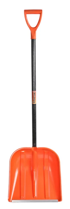 Sturm Лопата снегоуборочная 41х41,5см, морозостойкий пластик, фибергласовый черенок 3010-15-21