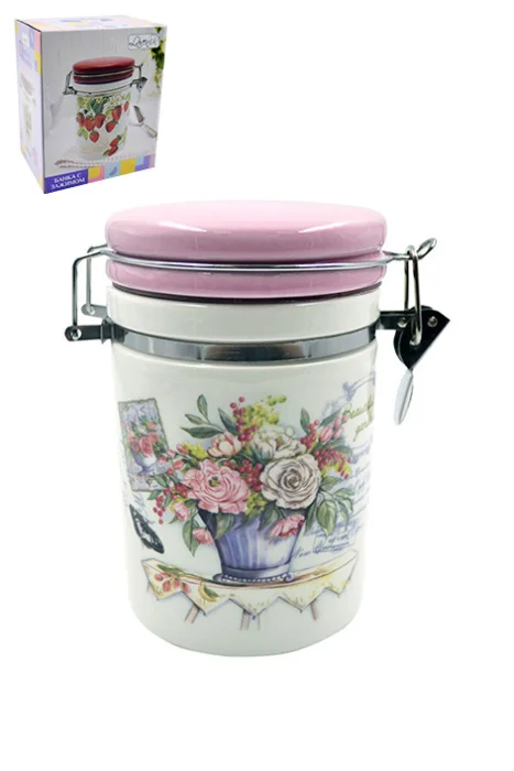 Lavenir Банка с зажимом Beautiful garden 850 мл, HC810-K48