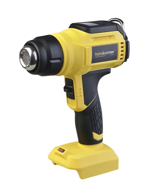 Hanskonner Фен аккумуляторный 18В ,30-500град, дисплей, без АКБ и ЗУ HHG1850PRO