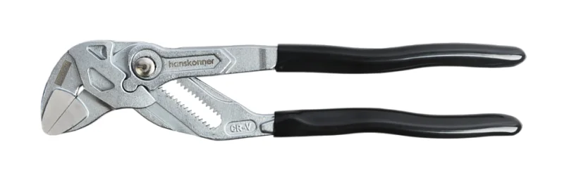 Hanskonner Клещи переставные 250мм, без засечек, CrV, кноп. шарнир, зев 52мм, HK1020-09-A250