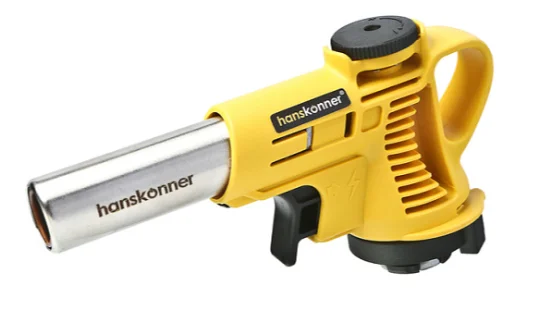 Hanskonner Горелка газовая, пьезоподжиг, керамика в сопле, защита от вспышек, HK5015-KL-02